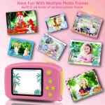 Wholesale Best Gift Kids Children HD 1080P Digital Camera with Video Recorder Camcorder and Games Toys for Children Kid Party Outdoor and Indoor Play (Pink Rabbit)
